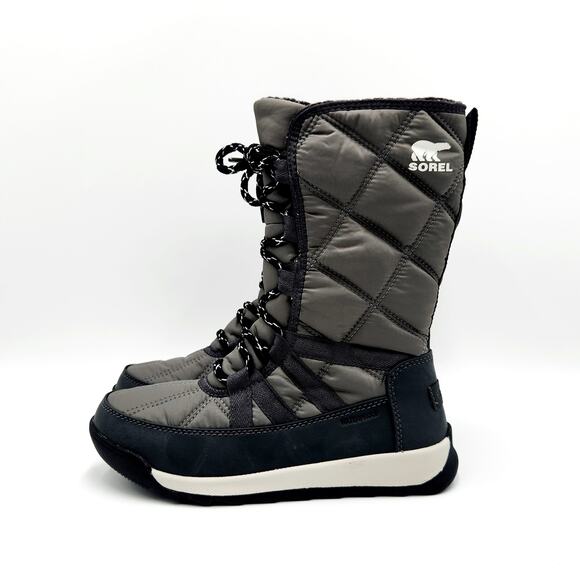 Sorel Women Grey Waterproof Quilted Whitney Lace Sporty Winter Boots Size US 5 - Picture 6 of 8
